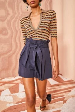 ULLA JOHNSON Abri Shorts - Midnight -ULLA JOHNSON Outlet ULLA JOHNSON Abri Shorts MIDNIGHT 0065