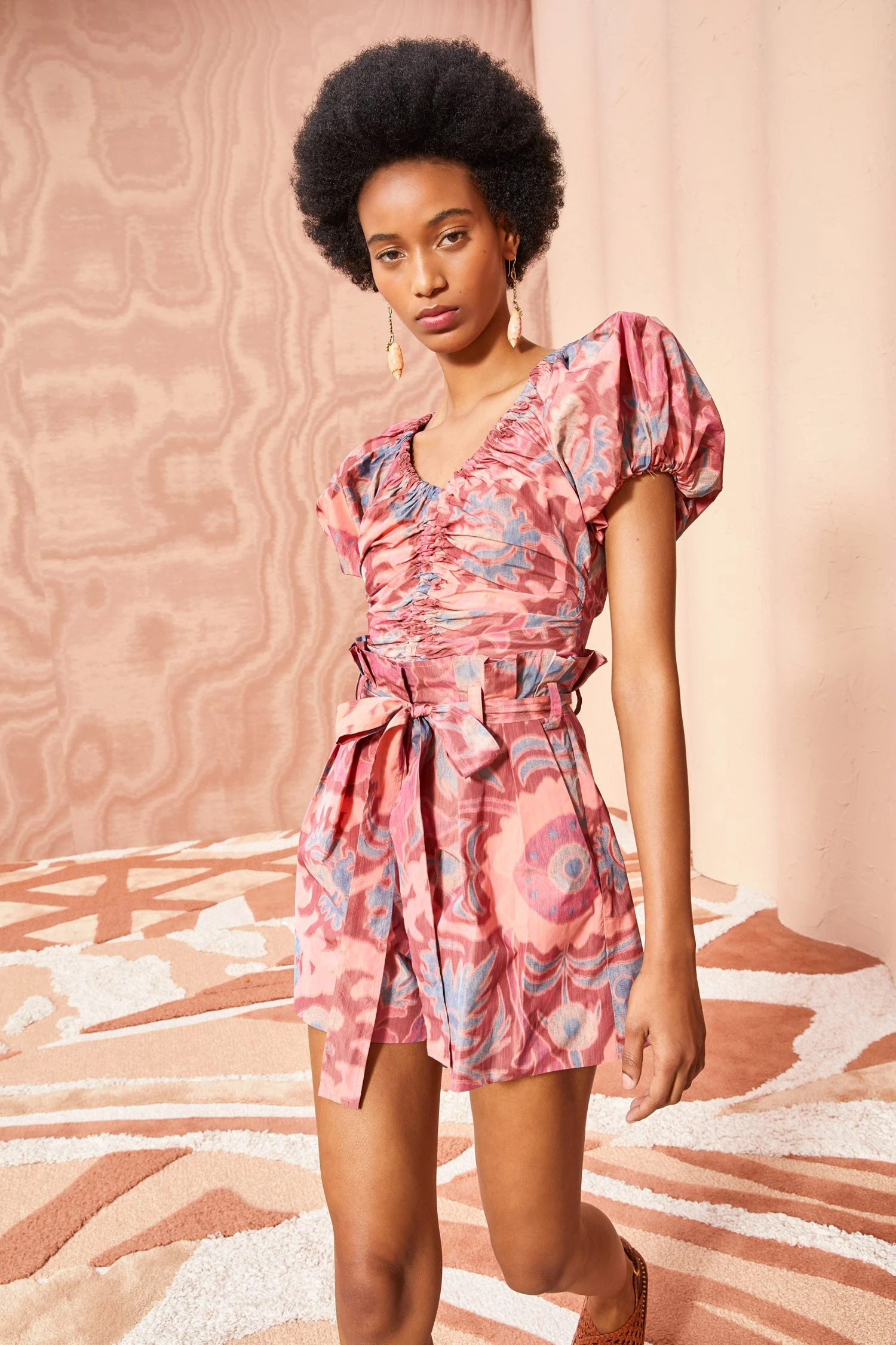 ULLA JOHNSON Abri Shorts - Passionflower 1 ULLA JOHNSON Abri Shorts - Passionflower