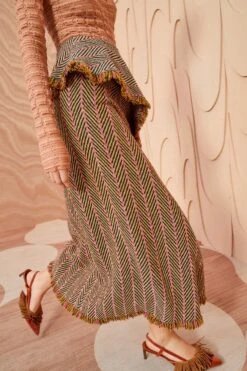 ULLA JOHNSON Agatha Skirt - Tiger's Eye -ULLA JOHNSON Outlet ULLA JOHNSON Agatha Skirt TIGER SEYE 0185