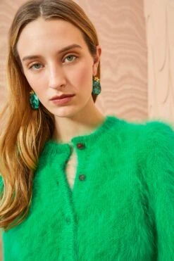 ULLA JOHNSON Aisha Cardigan - Emerald 8 ULLA JOHNSON Aisha Cardigan - Emerald -ULLA JOHNSON Outlet ULLA JOHNSON Aisha Cardigan EMERALD 0079