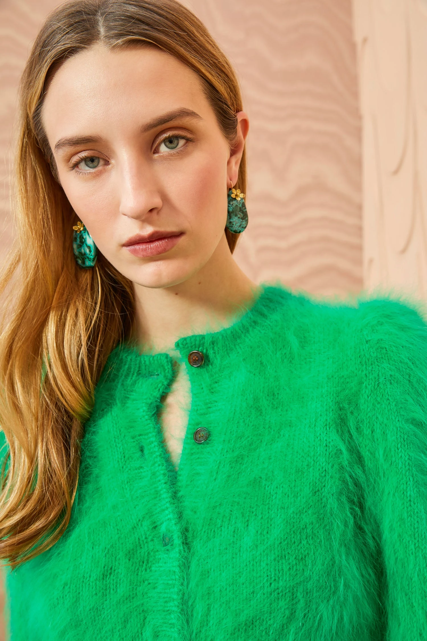 ULLA JOHNSON Aisha Cardigan - Emerald 4 ULLA JOHNSON Aisha Cardigan - Emerald - Image 4