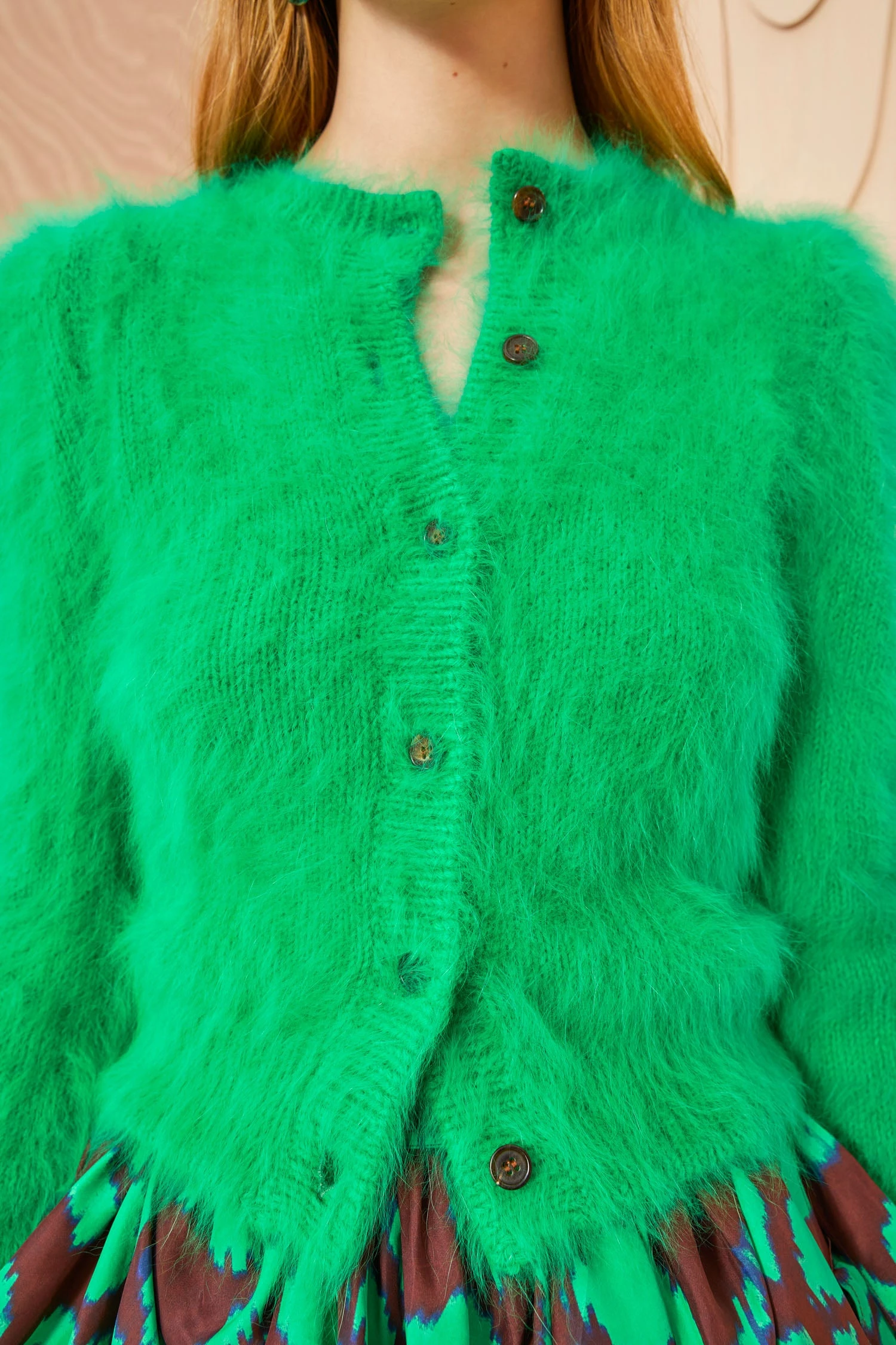 ULLA JOHNSON Aisha Cardigan - Emerald 2 ULLA JOHNSON Aisha Cardigan - Emerald - Image 2