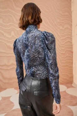 ULLA JOHNSON Althea Turtleneck - Marine -ULLA JOHNSON Outlet ULLA JOHNSON Althea Turtleneck MARINE 0218