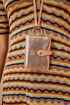 ULLA JOHNSON Alvie Card Holder - Champagne -ULLA JOHNSON Outlet ULLA JOHNSON Alvie Card Holder Rose Gold 0028