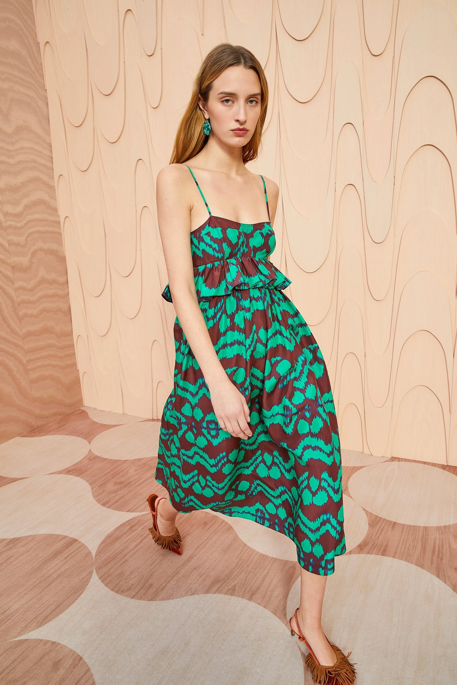 ULLA JOHNSON Amaliya Dress - Malachite 1 ULLA JOHNSON Amaliya Dress - Malachite