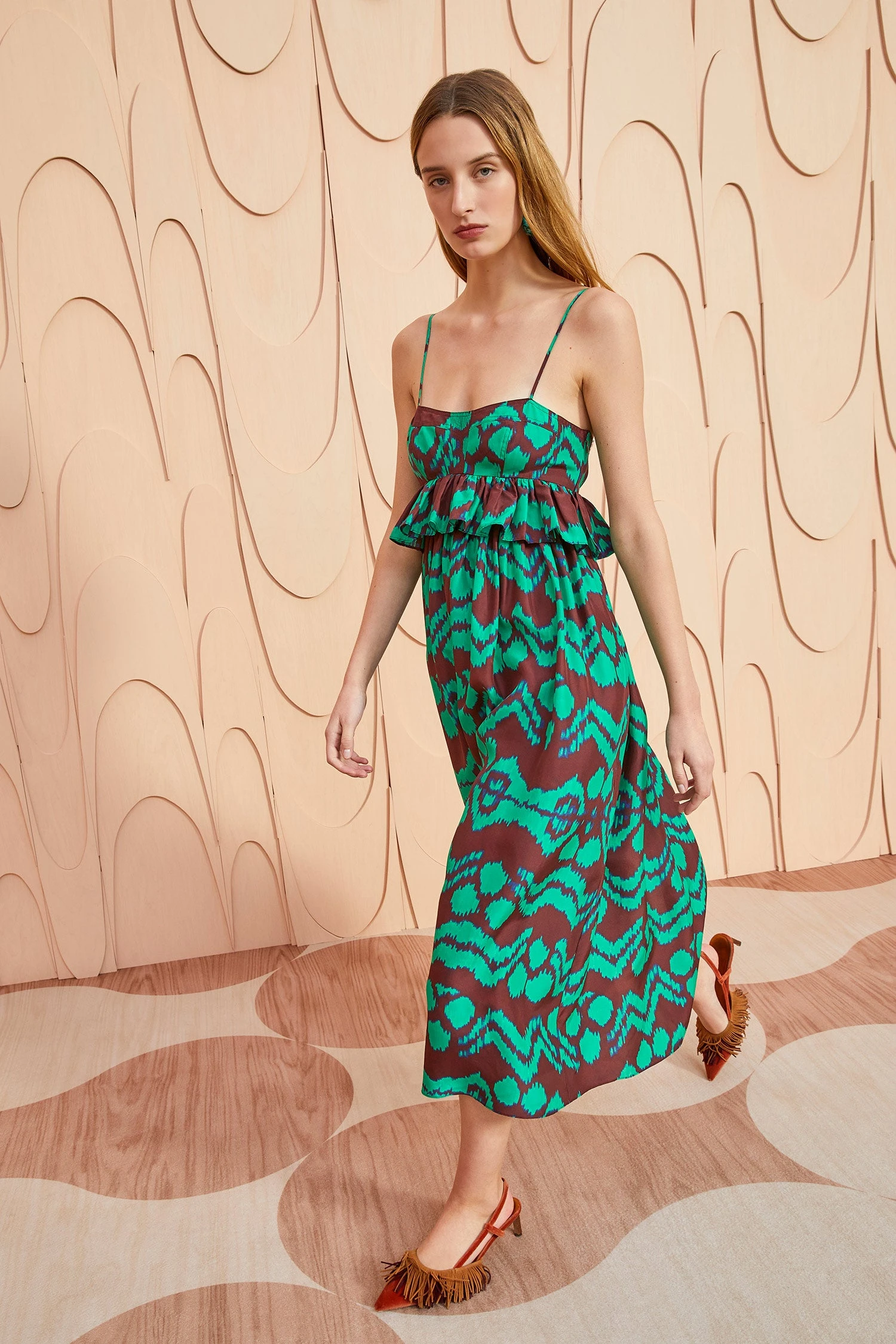 ULLA JOHNSON Amaliya Dress - Malachite 3 ULLA JOHNSON Amaliya Dress - Malachite - Image 3
