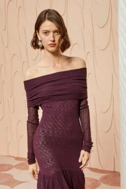 ULLA JOHNSON Ambrosia Dress - Mahogany 11 ULLA JOHNSON Ambrosia Dress - Mahogany -ULLA JOHNSON Outlet ULLA JOHNSON Ambrosia Dress MAHOGANY 05