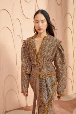 Featured Products 7 ULLA JOHNSON Ames Jacket - Tiger's Eye