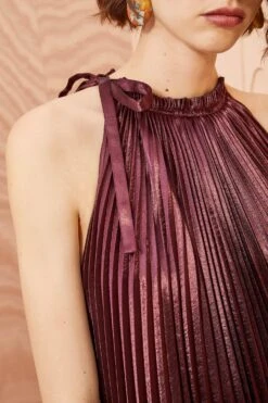 ULLA JOHNSON Amiko Dress - Mahogany 7 ULLA JOHNSON Amiko Dress - Mahogany -ULLA JOHNSON Outlet ULLA JOHNSON Amiko Dress MAHOGANY 02 ALT