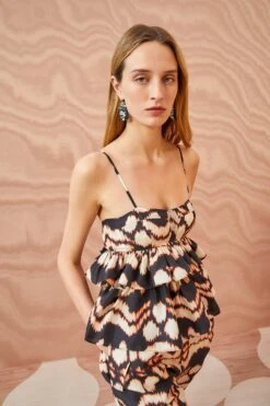 ULLA JOHNSON Amrita Top - Obsidian -ULLA JOHNSON Outlet ULLA JOHNSON Amrita Top OBSIDIAN 03