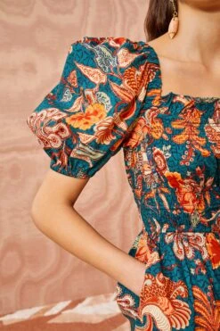 ULLA JOHNSON Arlo Playsuit - Delphinium 7 ULLA JOHNSON Arlo Playsuit - Delphinium -ULLA JOHNSON Outlet ULLA JOHNSON Arlo Playsuit DELPHINIUM 03