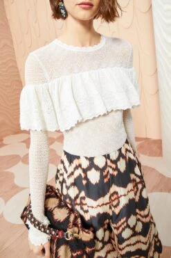 ULLA JOHNSON Augustina Pullover - Pristine -ULLA JOHNSON Outlet ULLA JOHNSON Augustina Pullover PRISTINE 05