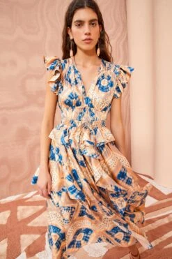 ULLA JOHNSON Avia Dress - Fossil -ULLA JOHNSON Outlet ULLA JOHNSON Avia Dress FOSSIL 03