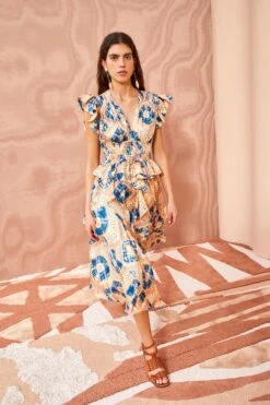 ULLA JOHNSON Avia Dress - Fossil -ULLA JOHNSON Outlet ULLA JOHNSON Avia Dress FOSSIL 05