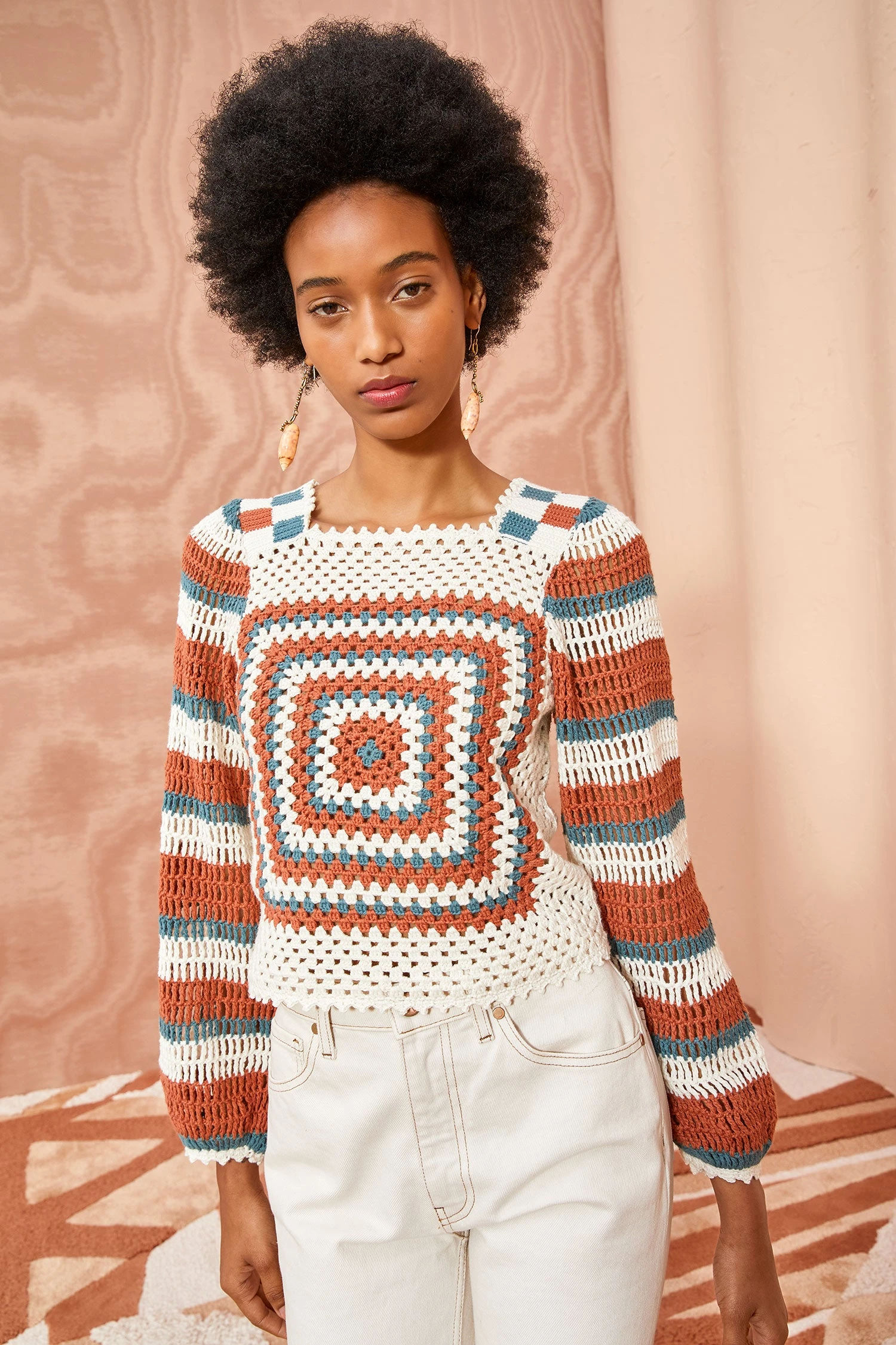 ULLA JOHNSON Beso Pullover - Canyon 1 ULLA JOHNSON Beso Pullover - Canyon