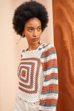 ULLA JOHNSON Beso Pullover - Canyon 7 ULLA JOHNSON Beso Pullover - Canyon -ULLA JOHNSON Outlet ULLA JOHNSON Beso Pullover CANYON 04