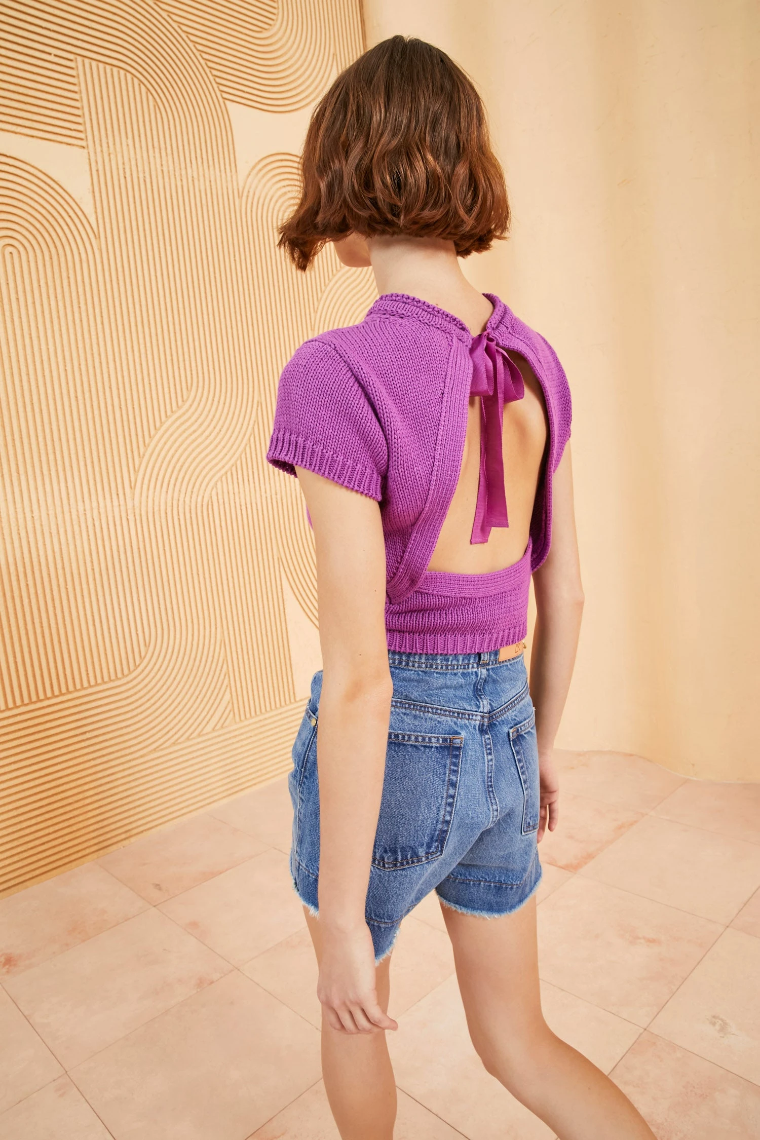 ULLA JOHNSON The Charlotte Short - Danube Medium Indigo Wash 4 ULLA JOHNSON The Charlotte Short - Danube Medium Indigo Wash - Image 4