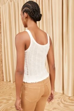 ULLA JOHNSON Callie Top - Alabaster 8 ULLA JOHNSON Callie Top - Alabaster -ULLA JOHNSON Outlet ULLA JOHNSON CallieTop ALABASTER 04