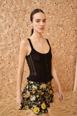 ULLA JOHNSON Callie Top - Noir