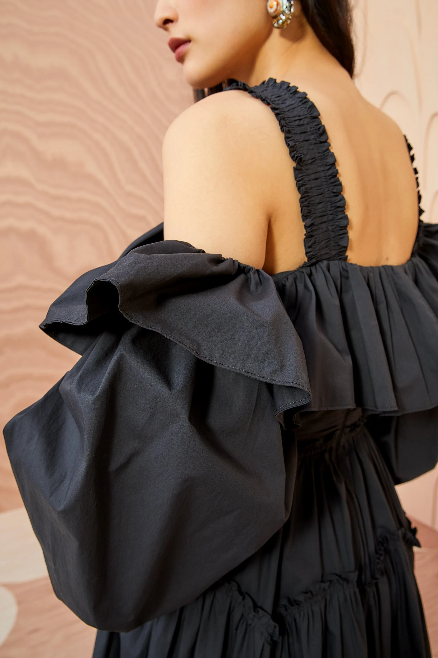 ULLA JOHNSON Caprice Dress - Noir 3 ULLA JOHNSON Caprice Dress - Noir - Image 3