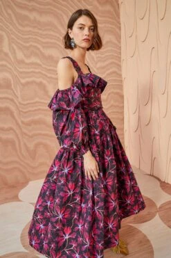 ULLA JOHNSON Caprice Dress - Zinnia 9 ULLA JOHNSON Caprice Dress - Zinnia -ULLA JOHNSON Outlet ULLA JOHNSON Caprice Dress ZINNIA 03