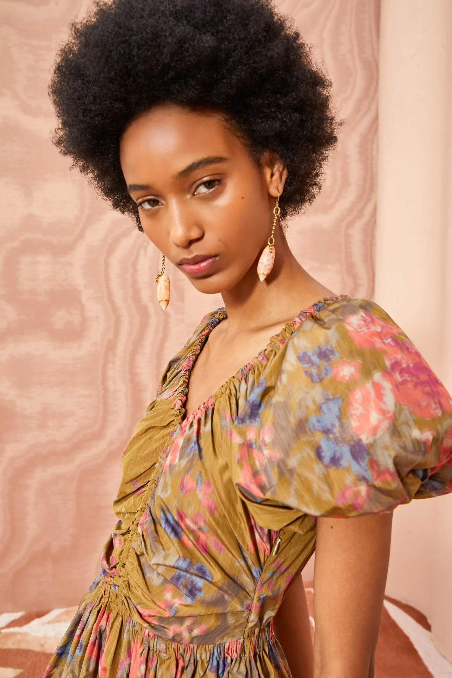 ULLA JOHNSON Cecile Dress - Bamboo 4 ULLA JOHNSON Cecile Dress - Bamboo - Image 4