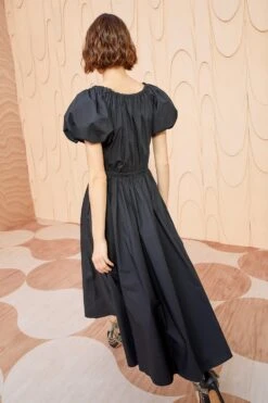 ULLA JOHNSON Cecile Dress - Noir 8 ULLA JOHNSON Cecile Dress - Noir -ULLA JOHNSON Outlet ULLA JOHNSON Cecile Dress NOIR 04