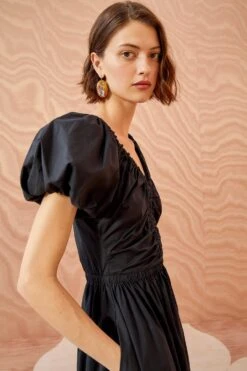 ULLA JOHNSON Cecile Dress - Noir 9 ULLA JOHNSON Cecile Dress - Noir -ULLA JOHNSON Outlet ULLA JOHNSON Cecile Dress NOIR 05