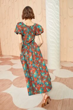 ULLA JOHNSON Cecile Dress - Tropical -ULLA JOHNSON Outlet ULLA JOHNSON Cecile Dress TROPICAL 04