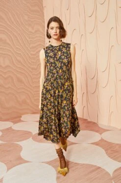 ULLA JOHNSON Clea Dress - Maple 7 ULLA JOHNSON Clea Dress - Maple -ULLA JOHNSON Outlet ULLA JOHNSON Clea Dress MAPLE 03