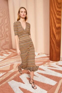 ULLA JOHNSON Cosette Skirt - Tiger's Eye