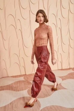 ULLA JOHNSON Cyrus Pant - Mahogany -ULLA JOHNSON Outlet ULLA JOHNSON Cyrus Pant MAHOGANY 0083