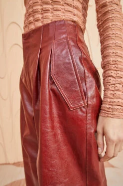 ULLA JOHNSON Cyrus Pant - Mahogany -ULLA JOHNSON Outlet ULLA JOHNSON Cyrus Pant MAHOGANY 02 ALT