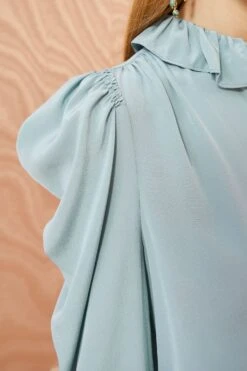 ULLA JOHNSON Dara Blouse - Agave 8 ULLA JOHNSON Dara Blouse - Agave -ULLA JOHNSON Outlet ULLA JOHNSON Dara Blouse AGAVE 0047