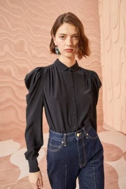 ULLA JOHNSON Dari Blouse - Noir