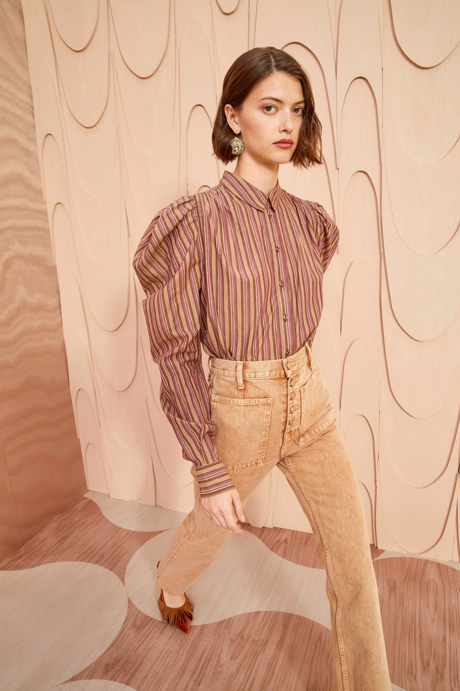 ULLA JOHNSON Dari Blouse - Mulberry 5 ULLA JOHNSON Dari Blouse - Mulberry - Image 5