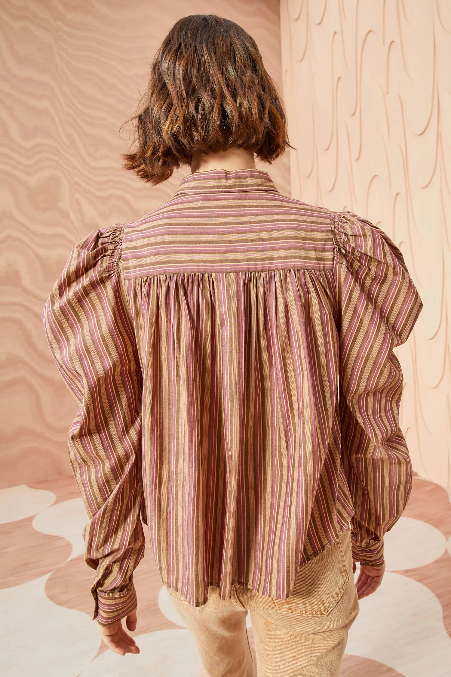 ULLA JOHNSON Dari Blouse - Mulberry 4 ULLA JOHNSON Dari Blouse - Mulberry - Image 4