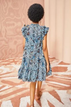 ULLA JOHNSON Denia Dress - Morning Glory -ULLA JOHNSON Outlet ULLA JOHNSON Denia Dress MORNING GLORY 03