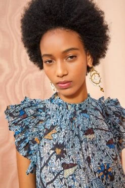 ULLA JOHNSON Denia Dress - Morning Glory -ULLA JOHNSON Outlet ULLA JOHNSON Denia Dress MORNING GLORY 05