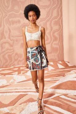 ULLA JOHNSON Dimi Skirt - Lapis -ULLA JOHNSON Outlet ULLA JOHNSON Dimi Skirt LAPIS 0053