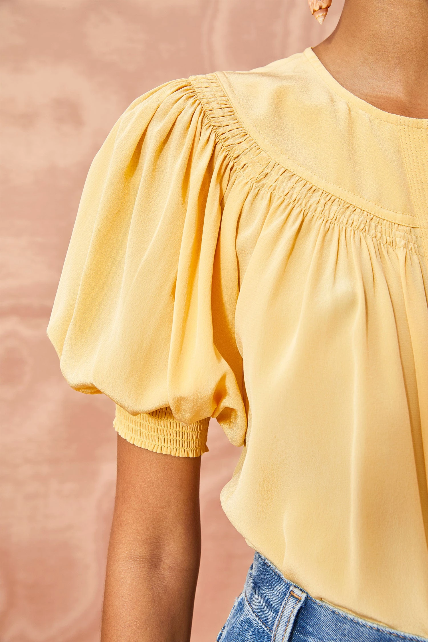 ULLA JOHNSON Dina Top - Dune 5 ULLA JOHNSON Dina Top - Dune - Image 5