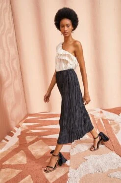 ULLA JOHNSON Dioni Skirt - Noir 9 ULLA JOHNSON Dioni Skirt - Noir -ULLA JOHNSON Outlet ULLA JOHNSON Dioni Skirt NOIR 05