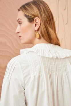 ULLA JOHNSON Dolores Blouse - Pristine 8 ULLA JOHNSON Dolores Blouse - Pristine -ULLA JOHNSON Outlet ULLA JOHNSON Dolores Blouse PRISTINE 0039