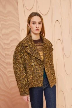 ULLA JOHNSON Dorothea Jacket - Lynx -ULLA JOHNSON Outlet ULLA JOHNSON Dorothea Jacket LYNX 0135