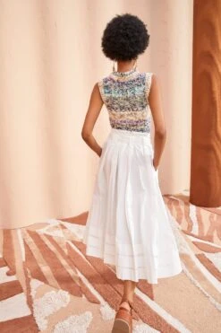 ULLA JOHNSON Dylan Skirt - Pristine 8 ULLA JOHNSON Dylan Skirt - Pristine -ULLA JOHNSON Outlet ULLA JOHNSON Dylan Skirt PRISTINE 04