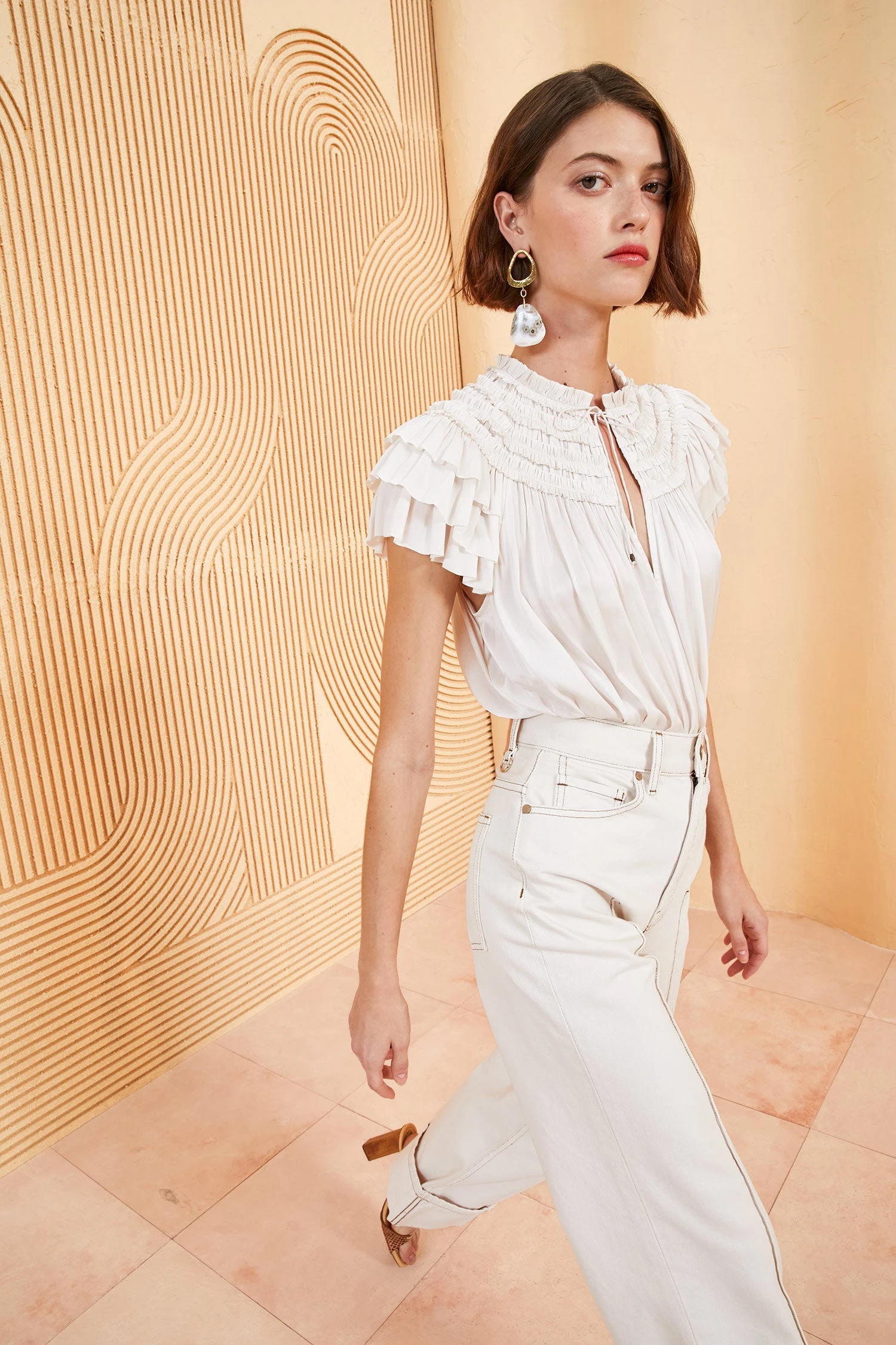 ULLA JOHNSON Eva Top - Blanc 1 ULLA JOHNSON Eva Top - Blanc