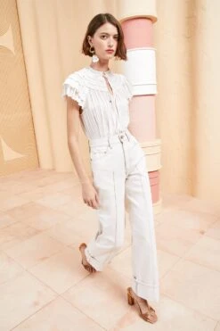 ULLA JOHNSON Eva Top - Blanc 7 ULLA JOHNSON Eva Top - Blanc -ULLA JOHNSON Outlet ULLA JOHNSON EVA TOP BLANC 03