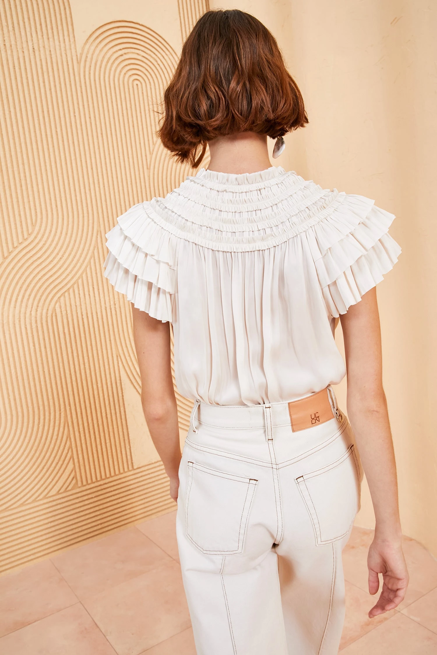 ULLA JOHNSON Eva Top - Blanc 4 ULLA JOHNSON Eva Top - Blanc - Image 4