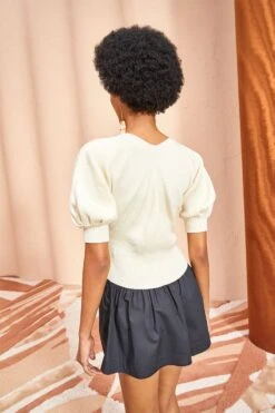 ULLA JOHNSON Eila Top - Chalk -ULLA JOHNSON Outlet ULLA JOHNSON Eila Top CHALK 0113