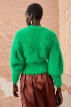 ULLA JOHNSON Emira Pullover - Emerald 9 ULLA JOHNSON Emira Pullover - Emerald -ULLA JOHNSON Outlet ULLA JOHNSON Emira Pullover EMERALD 0083